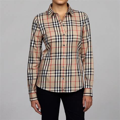 burberry top for women|burberry long sleeve shirt women's.